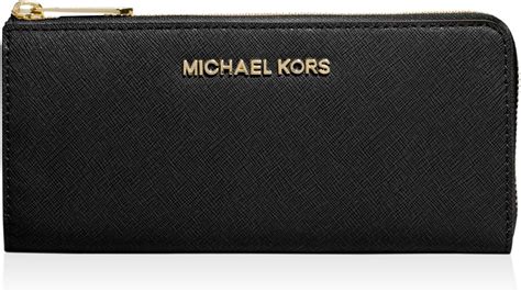 michael kors jet set slim saffiano leather wallet|Michael Kors saffiano wallet black.